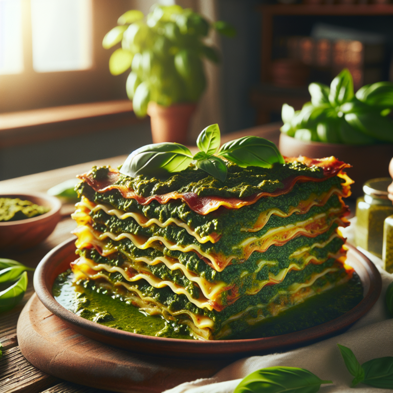 Deliciosa lasaña al pesto: Receta fácil y rápida para disfrutar en casa