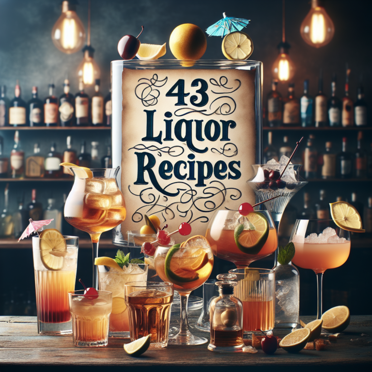 Deliciosas Recetas con Licor del 43: Sorprende con Postres y Bebidas Irresistibles