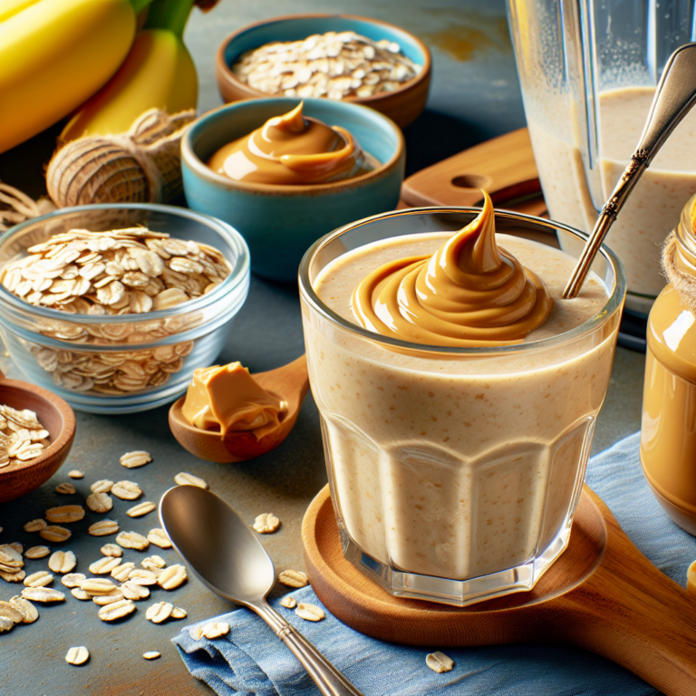 Delicioso Licuado de Avena con Mantequilla de Man&iacute;: Receta Saludable y Nutritiva
