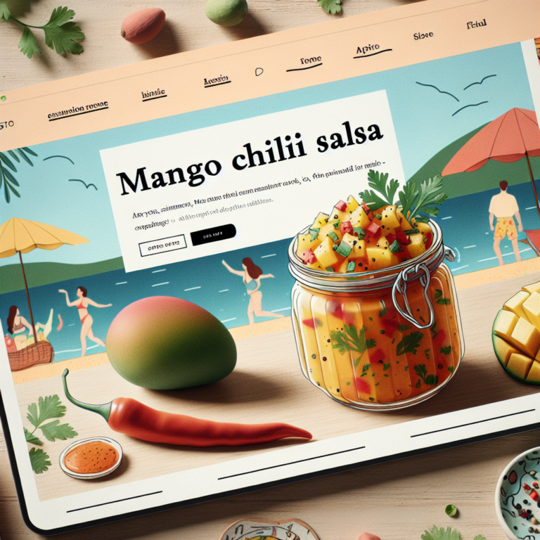 **Receta F&aacute;cil de Salsa de Mango Chili: Un Toque Picante para Tus Platillos**