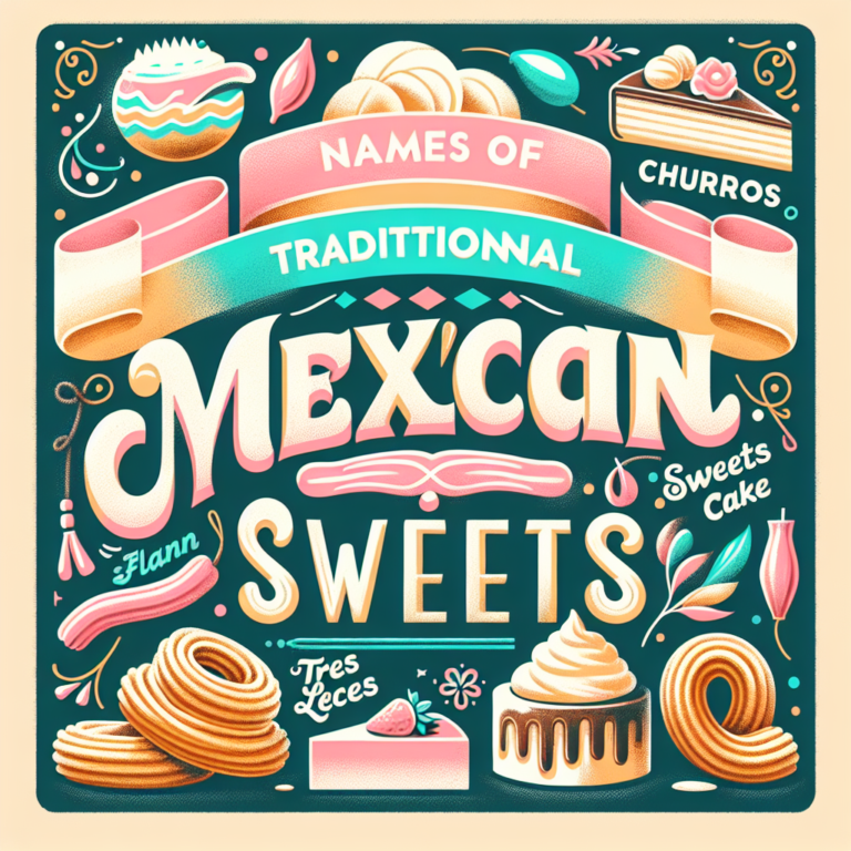Descubre los Mejores Nombres de Dulces Mexicanos: Una Guía Dulce y Tradicional