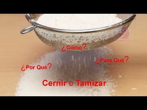 ¿Qué es cernir y cómo se utiliza en la cocina?