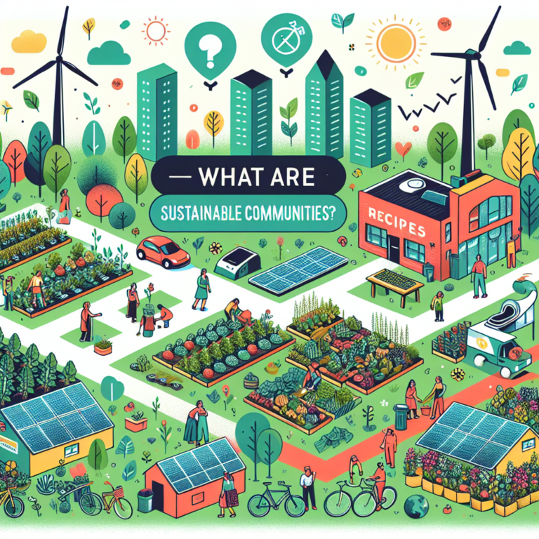 Que Son las Comunidades Sustentables: Receta para un Estilo de Vida Ecológico