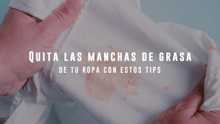 Cómo quitar manchas de grasa en ropa ya lavada eficazmente