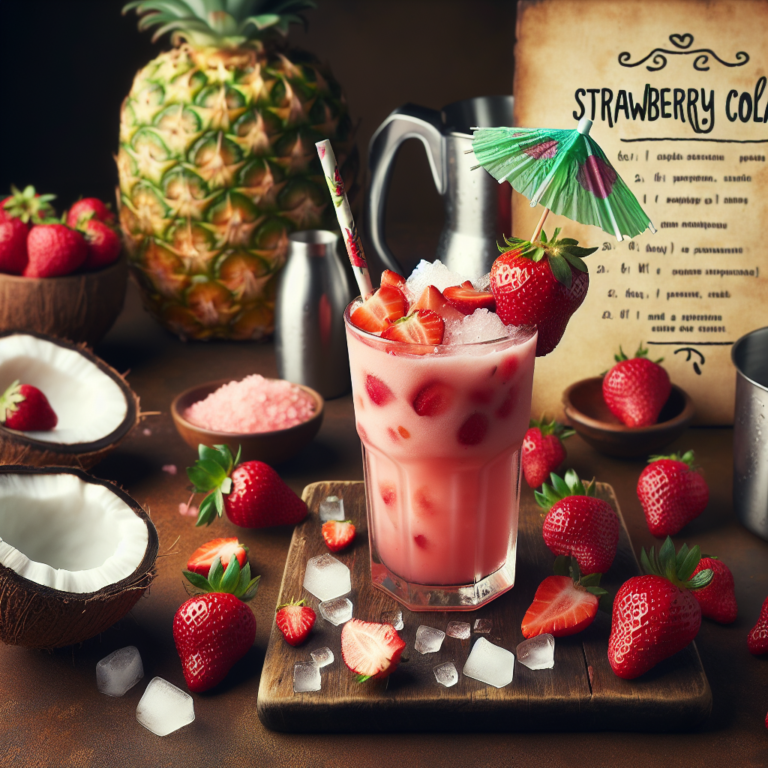 Deliciosa Receta de Fresa Colada: Refresca tu Verano con este Cóctel Tropical