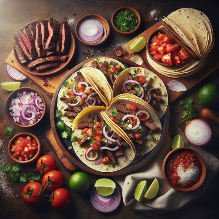 Receta F&aacute;cil de Tacos de Arrachera: Sabores Aut&eacute;nticos Mexicanos