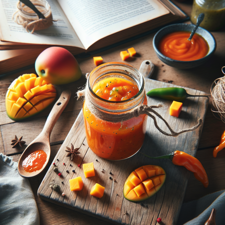 Deliciosa Salsa Mango Habanero: Receta F&aacute;cil y Picante para Acompa&ntilde;ar tus Platos