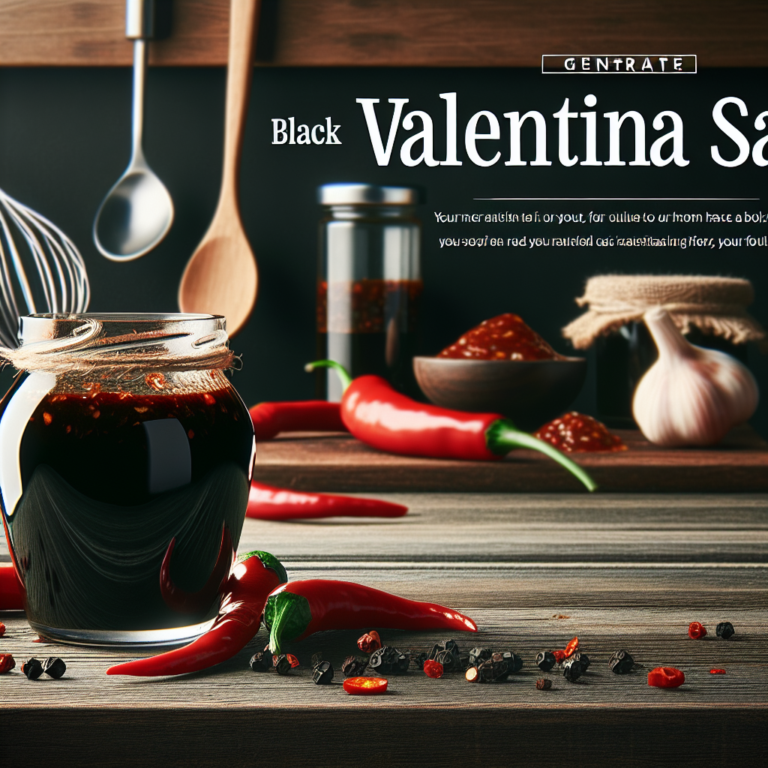 Deliciosa Receta de Salsa Valentina Negra: &iexcl;Potencia Tus Platillos!
