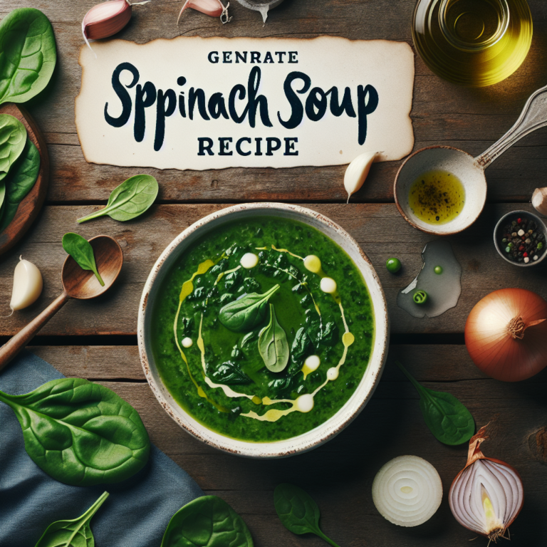 Deliciosa Sopa de Espinaca: Receta Fácil y Saludable para Todos