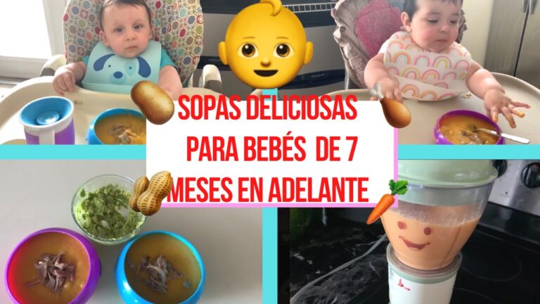 Sopas Nutritivas para Beb&eacute;s de 7 Meses