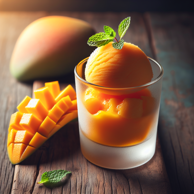 Delicioso Sorbete de Mango: Receta Fácil y Refrescante para el Verano