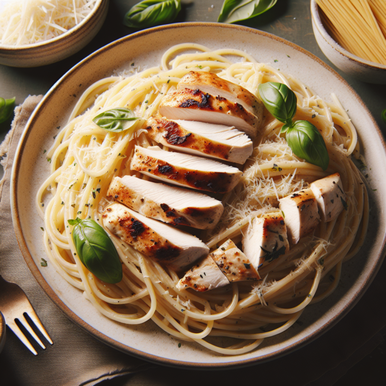 Deliciosa Receta de Spaghetti Alfredo con Pollo: ¡Fácil y Rápida!