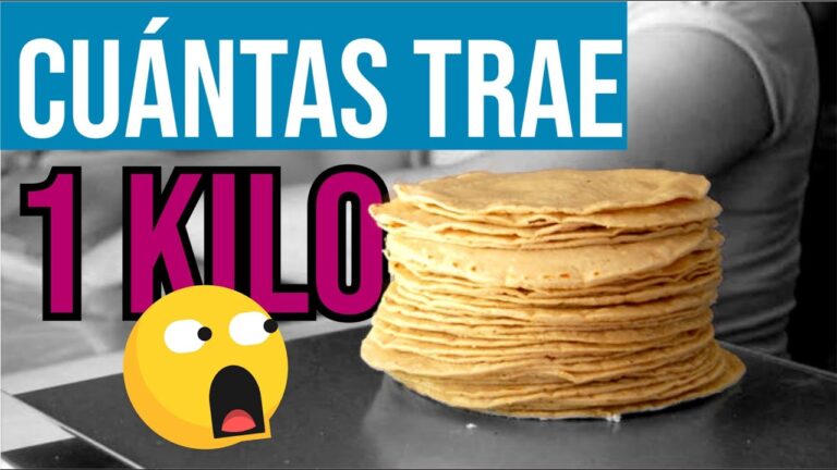 &iquest; cu&aacute;ntas tortillas se obtienen de un kilo?