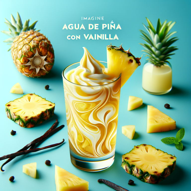 Deliciosa Agua de Pi&ntilde;a con Vainilla: Refrescante Receta Casera