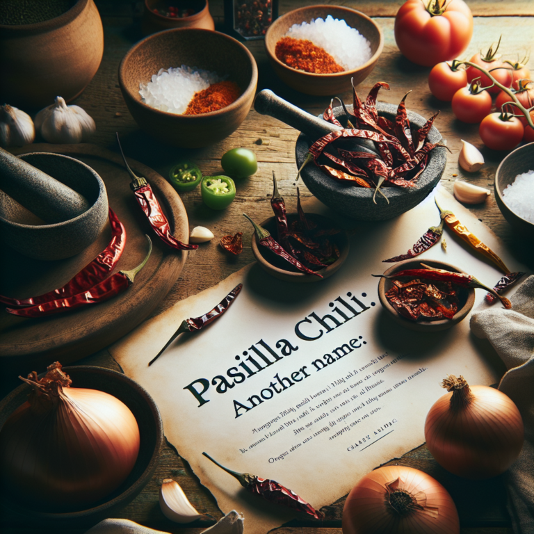 chile pasilla otro nombre