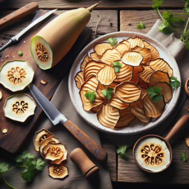 chips de jicama deshidratada