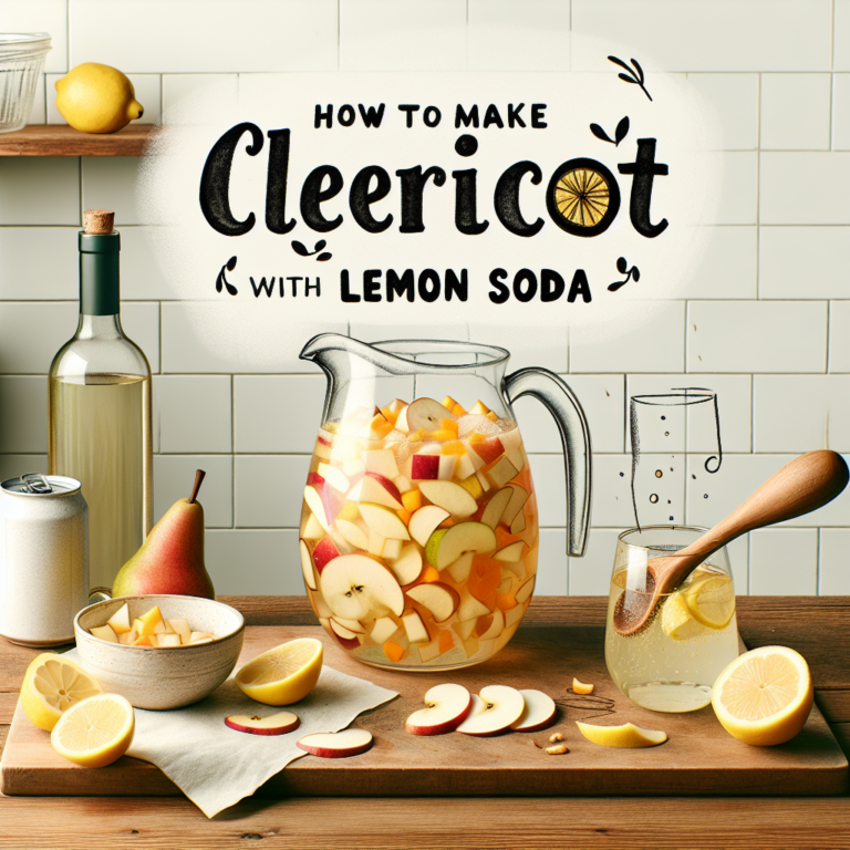 como hacer clericot con refresco de limon