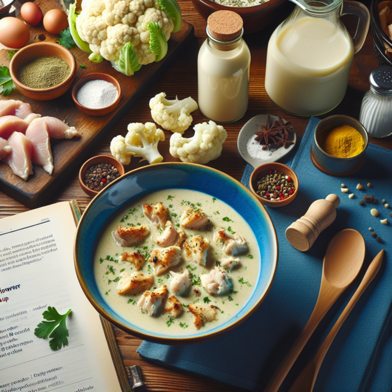 Cómo Hacer Crema de Coliflor con Pollo: Receta Fácil y Saludable