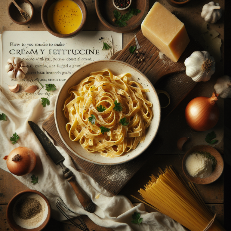 como hacer fetuccini a la crema