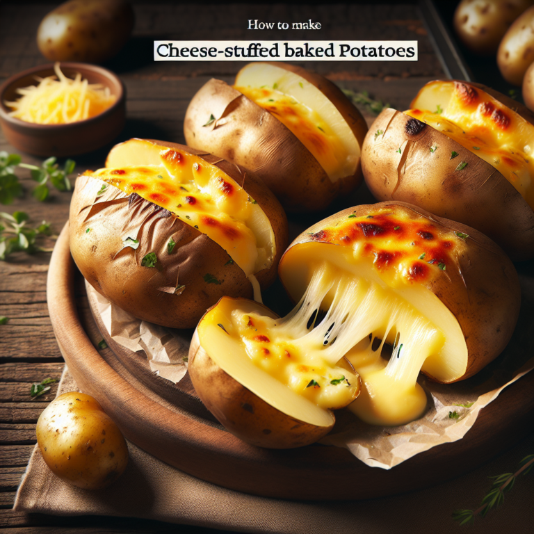 C&oacute;mo Hacer Papas al Horno Rellenas de Queso: Receta F&aacute;cil y Deliciosa