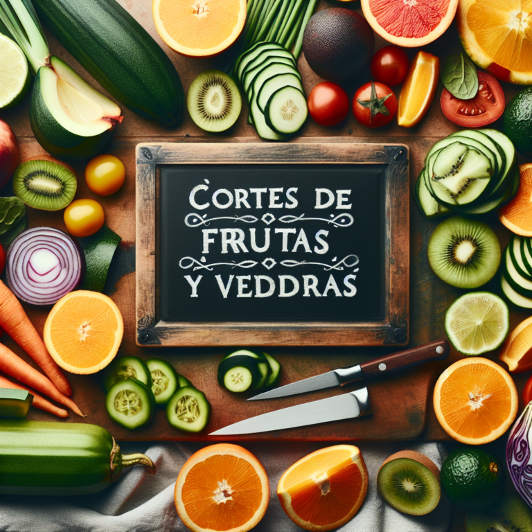 10 Cortes de Frutas y Verduras: T&eacute;cnicas Esenciales para una Presentaci&oacute;n Perfecta