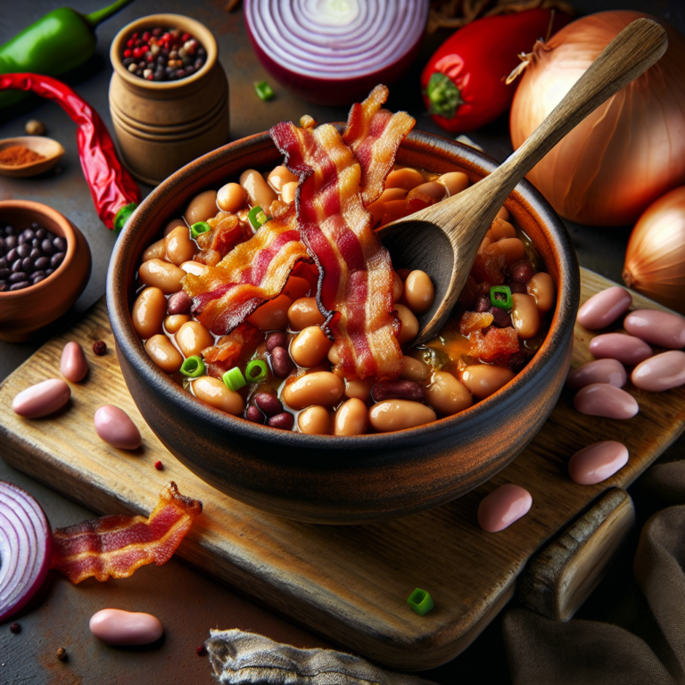 Deliciosos Frijoles con Tocino: Receta F&aacute;cil y R&aacute;pida para Sorprender