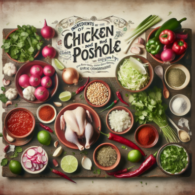 Ingredientes del Pozole Rojo de Pollo: Receta Tradicional Mexicana