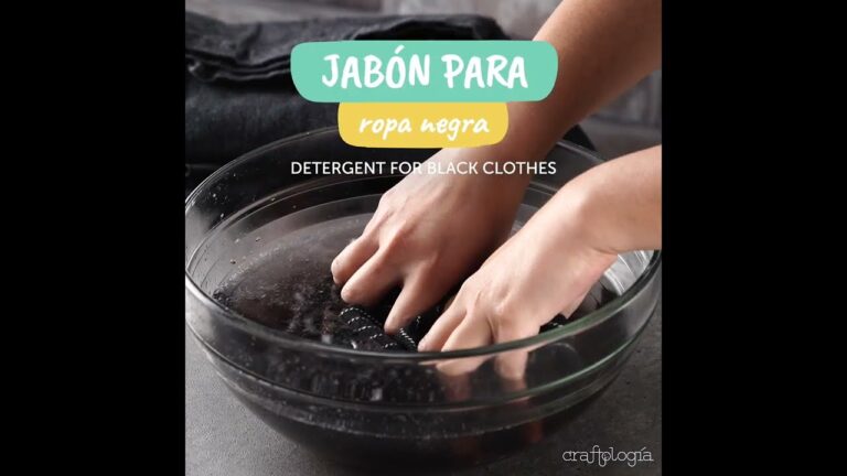 Cómo Hacer Jabón Líquido para Ropa Negra