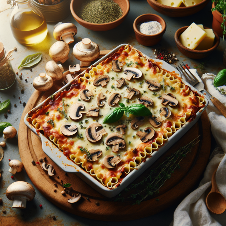 lasagna de hongos