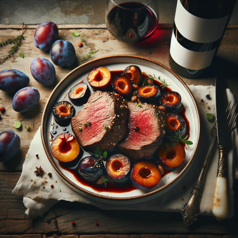 Delicioso Lomo en Salsa de Ciruela y Vino Tinto: Receta F&aacute;cil y R&aacute;pida