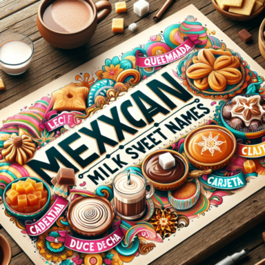 nombres de dulces de leche mexicanos