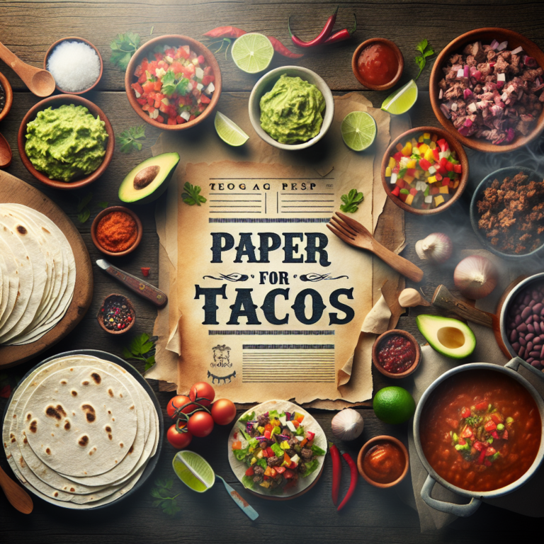 Papel para Tacos: La Guía Completa para Hacer y Usar Papel Perfecto para Tortillas