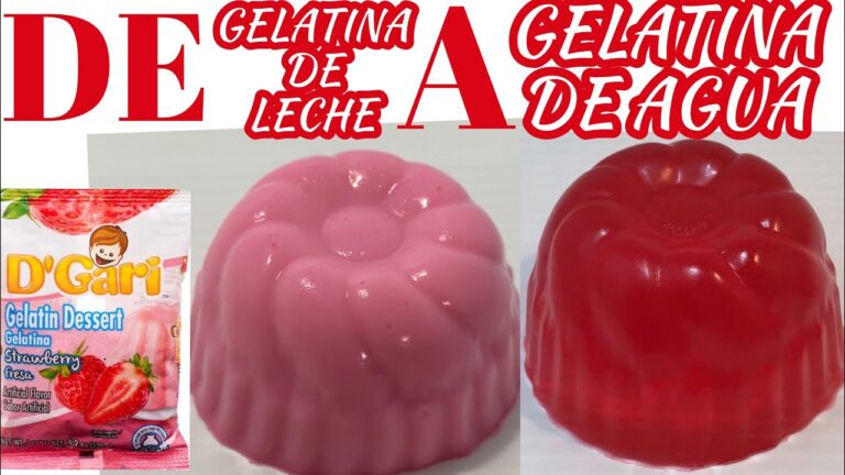 Deliciosa Receta de Gelatina de Leche y Agua