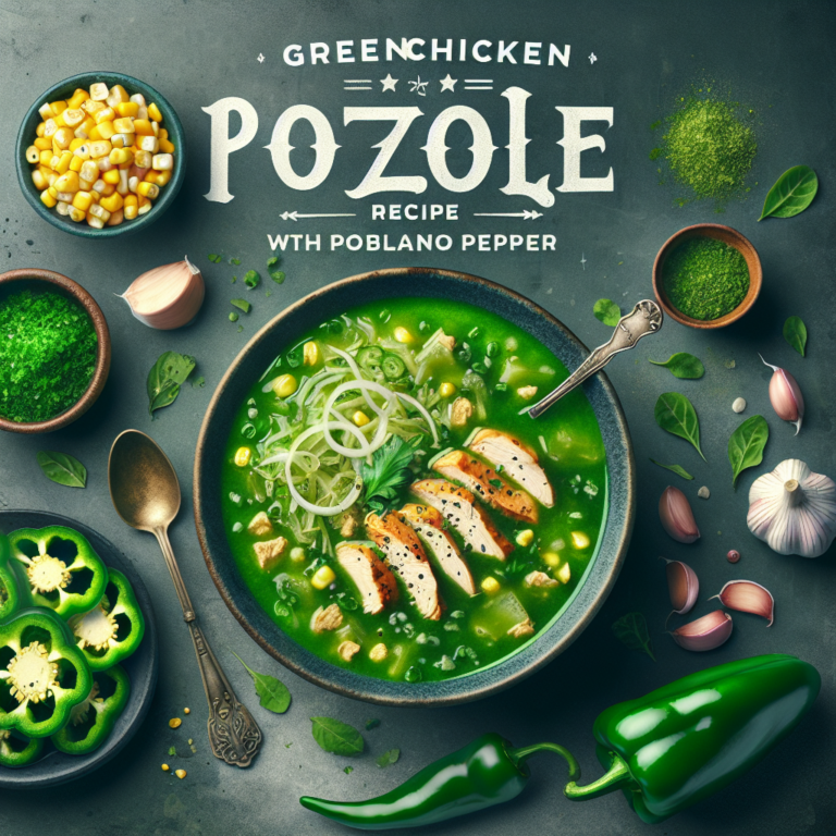 Deliciosa Receta de Pozole Verde de Pollo con Chile Poblano – Tradición Mexicana en tu Mesa