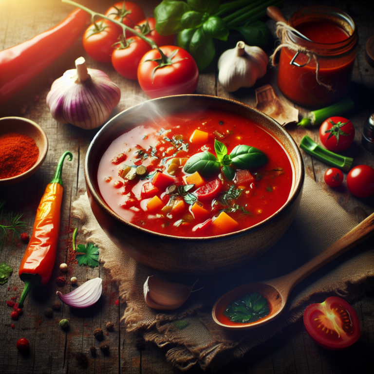 Deliciosa Sopa Roja: Receta Casera y Fácil de Preparar