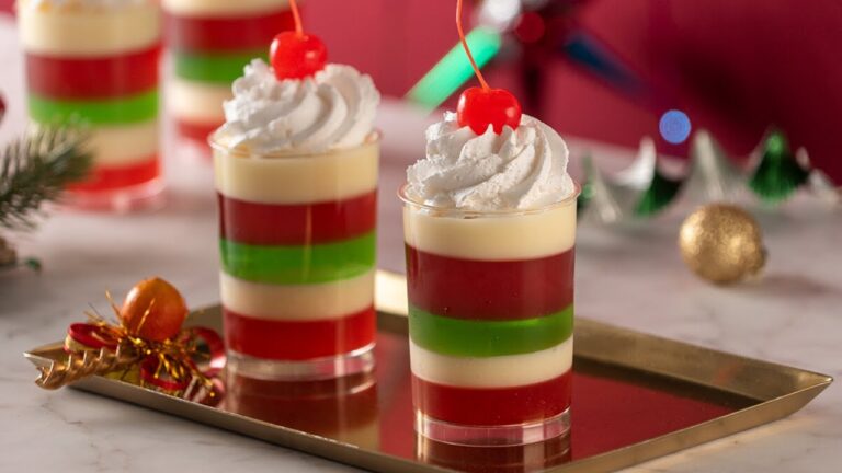 Deliciosas Gelatinas Navide&ntilde;as en Vasitos