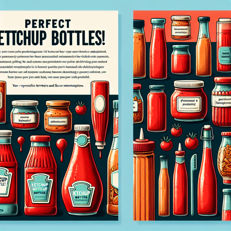Las Mejores Botellas para Catsup: Descubre C&oacute;mo Elegir y Usar