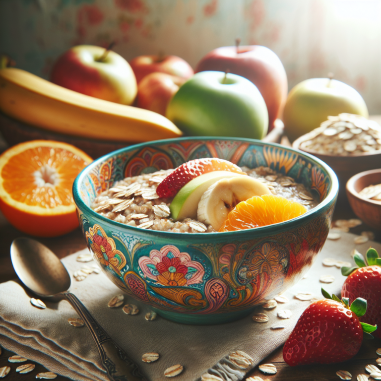 Delicioso Bowl de Avena con Fruta: Receta Saludable y Nutritiva