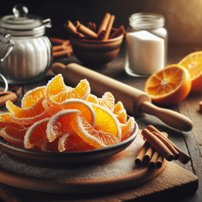 cascara de naranja cristalizada