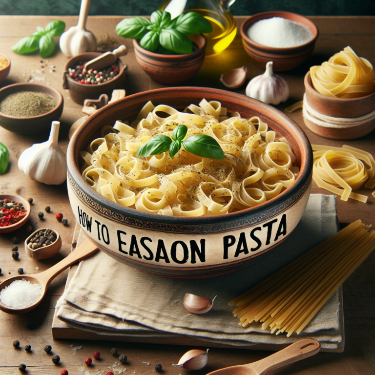 Cómo Condimentar Pasta: Recetas y Trucos para Realzar su Sabor