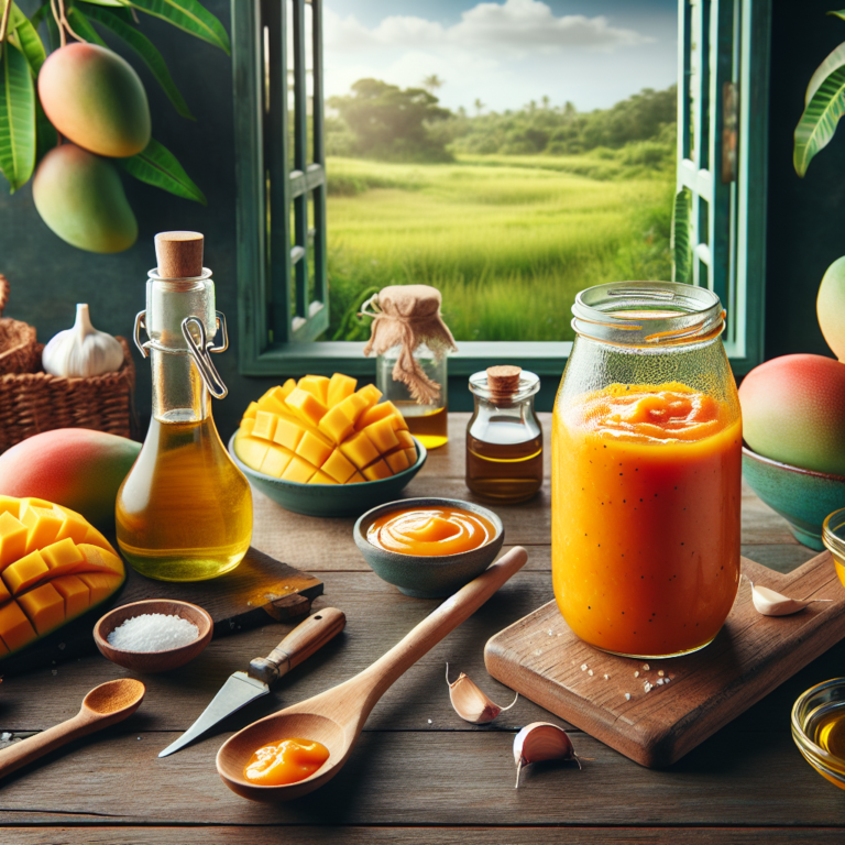como hacer aderezo de mango