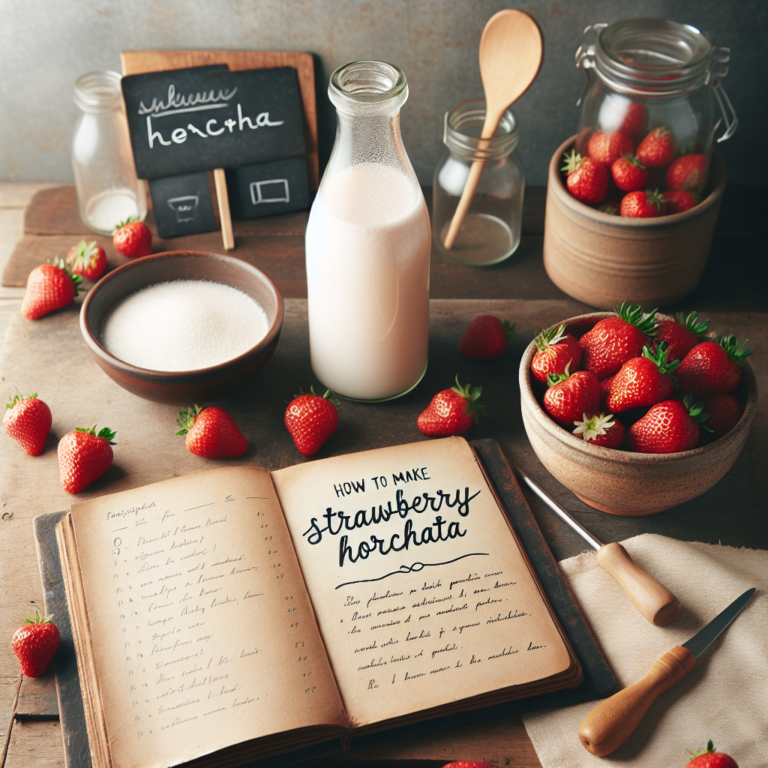 Cómo Hacer Agua de Fresa con Horchata: La Bebida Refrescante Ideal