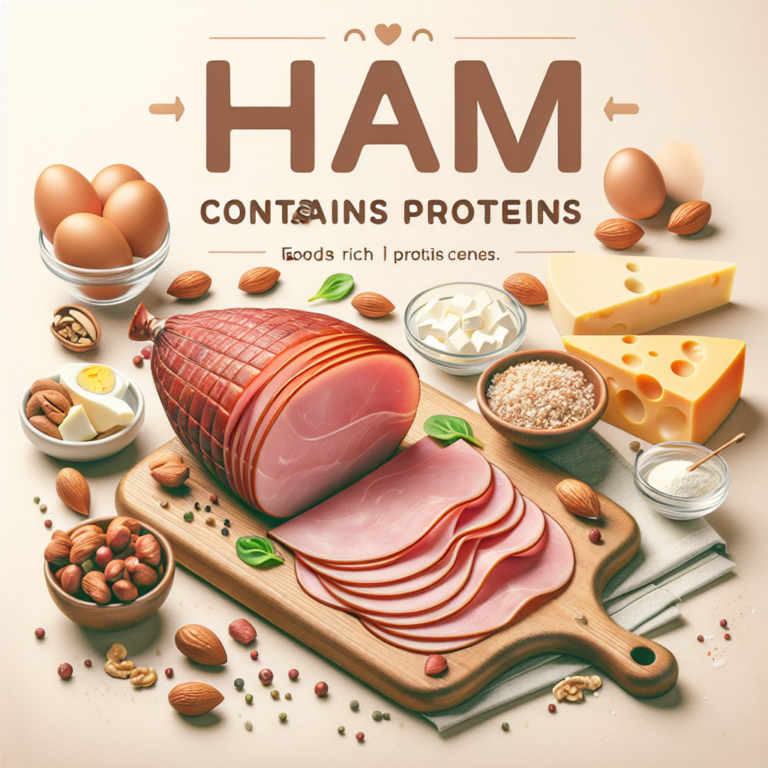 el jamon tiene proteinas