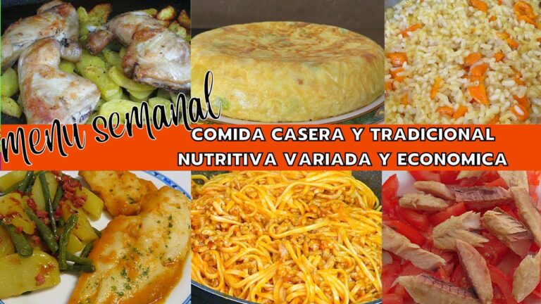 Men&uacute; Semanal Familiar Econ&oacute;mico: Ahorra y Disfruta en Casa