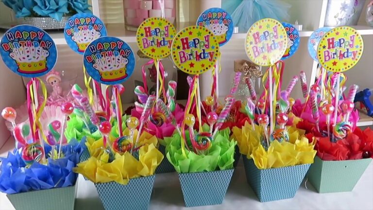 Centros de Mesa Sencillos para Cumpleaños: Ideas Creativas y Económicas