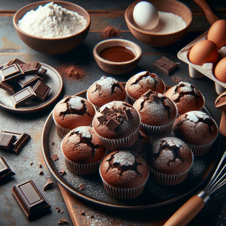 mantecadas de chocolate