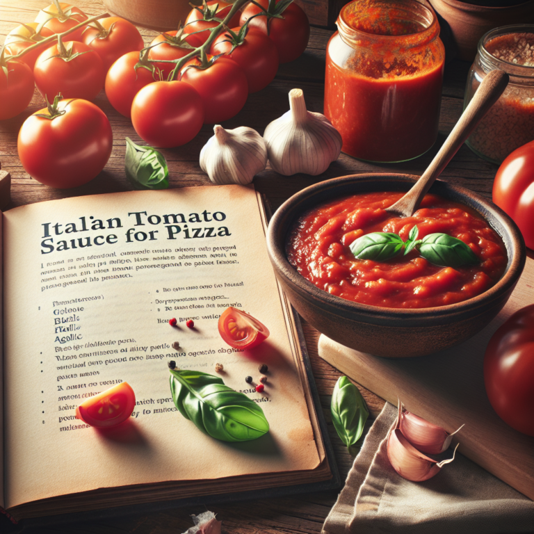 Receta Italiana de Salsa de Tomate para Pizza: Fácil y Deliciosa