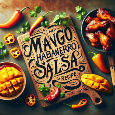 salsa mango habanero para alitas receta