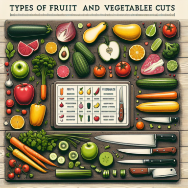 tipos de cortes frutas y verduras