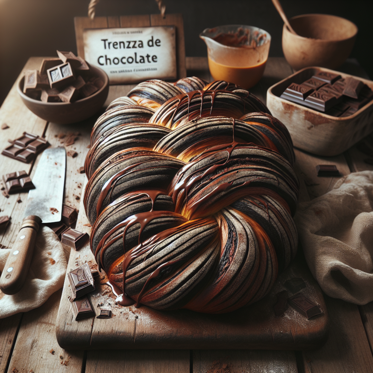 trenza de chocolate